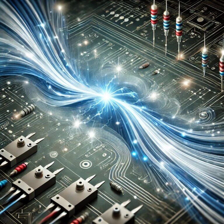 Circuito eletrônico com energia dinâmica e luzes